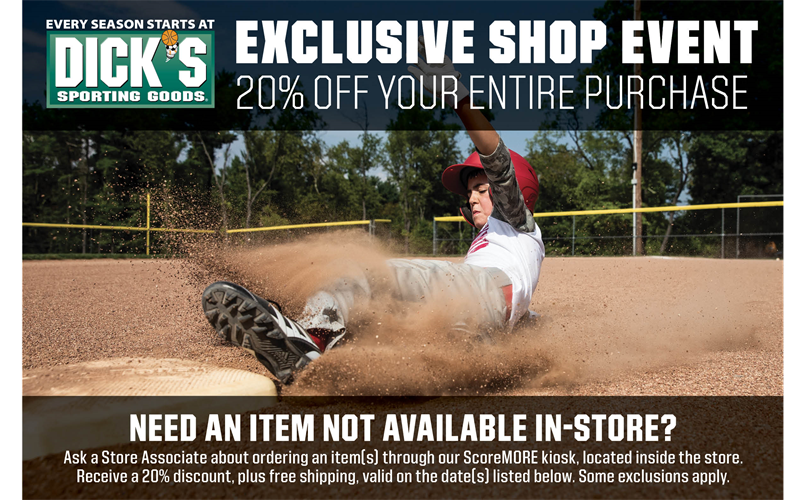 Fall Dick's Sporting Goods Days (8/25-8/28)
